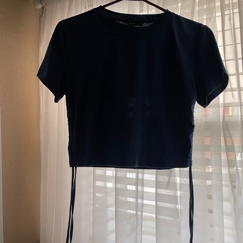 shein navy top